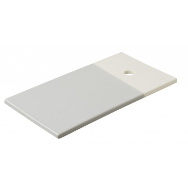 Revol Color Lab rectangular snack plate, gray, 24.5 x 13 x 0.8 cm