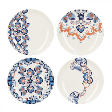 Набор десертных блюд CreativeTops Rococo Silk, фарфор, диаметр 21 см, 4 шт.
