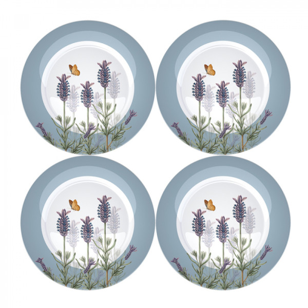 Набор тарелок CreativeTops LAVENDER, фарфор, диаметр 18 см, 4 шт.