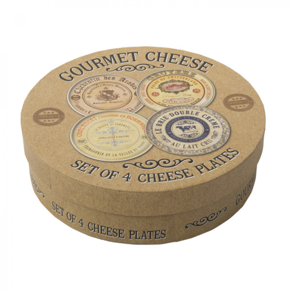 Набор тарелок для творога CreativeTops GOURMET CHEESE, диаметр 19 см, 4 шт.
