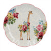 Тарелка десертная CreativeTops BLOOMING FANCY Giraffe, керамика, диаметр 20,5 см