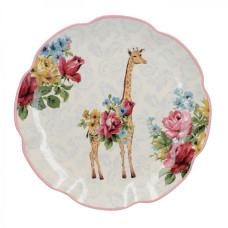 Тарелка десертная CreativeTops BLOOMING FANCY Giraffe, керамика, диаметр 20,5 см