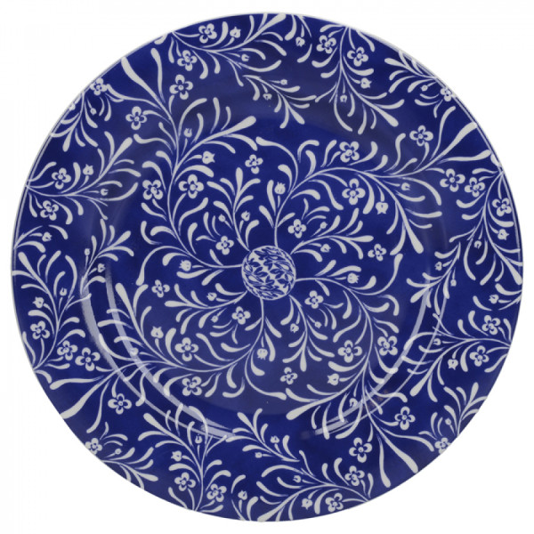 Тарелка десертная CreativeTops Navy Floral Cole Collection, фарфор, диаметр 20,5 см