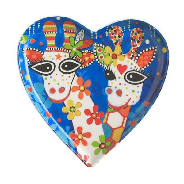 Тарелка десертная Maxwell Williams Mr Gee Family LOVE HEARTS, фарфор, диаметр 15,5 см