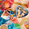Тарелка десертная Maxwell Williams Zig Zag Zeb LOVE HEARTS, фарфор, диаметр 15,5 см