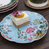 Тарелка для канапе CreativeTops EASTERN FLORA голубая, керамика, диаметр 17 см