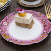 Тарелка для канапе CreativeTops EASTERN FLORA розовая, керамика, диаметр 17 см