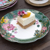 Тарелка для канапе CreativeTops EASTERN FLORA зеленая, керамика, диаметр 17 см