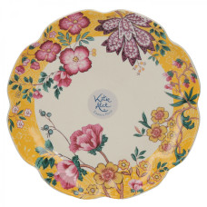 Тарелка для канапе CreativeTops EASTERN FLORA желтая, керамика, диаметр 17 см