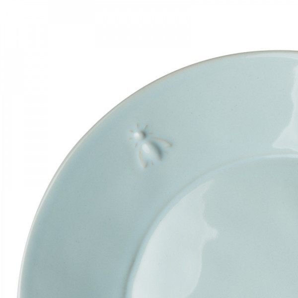 La Rochere ABEILLE bleu plate, ceramic, diameter 21.4 cm