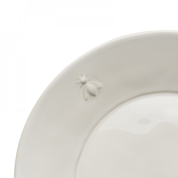 Plate La Rochere ABEILLE ecru, ceramic, diameter 21.4 cm
