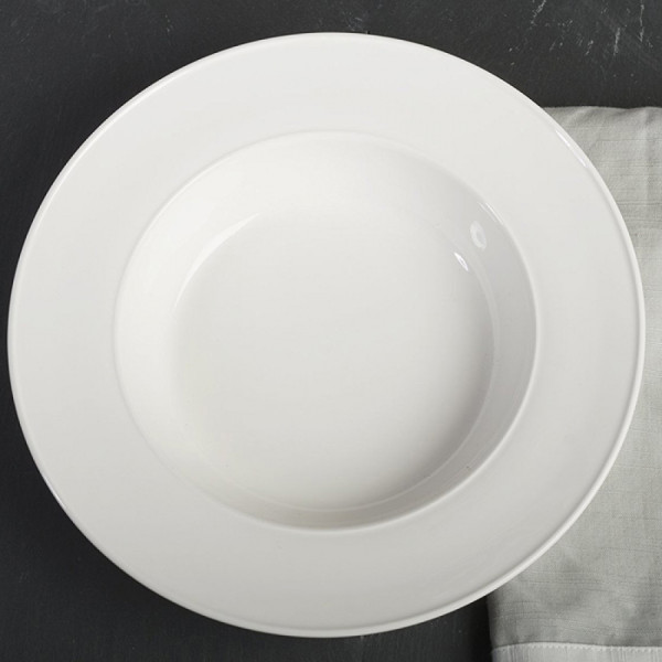 Soup plate Mikasa Ridged, porcelain, diameter 22.5 cm