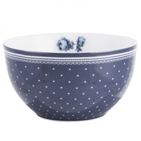 Миска для мюсли Katie Alice VINTAGE INDIGO Gingham, фарфор, диаметр 15,5 см, h 8 см