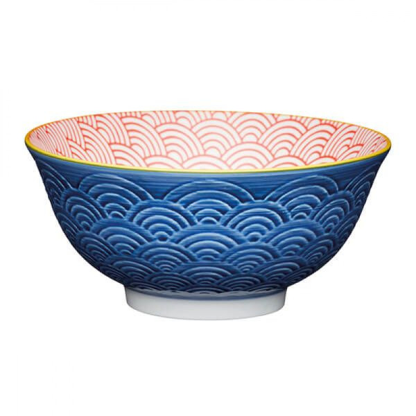 Миска Kitchen Craft BLUE ARC, керамика, диаметр 16 см, 500 мл