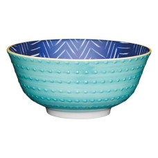 Миска Kitchen Craft LEAFY INDIGO, керамика, диаметр 16 см, 500 мл