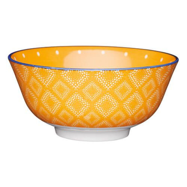 Миска Kitchen Craft ORANGE SPOT, кераміка, діаметр 16 см, 500 мл