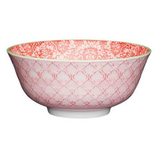Миска Kitchen Craft RED DAMASK, керамика, диаметр 16 см, 500 мл
