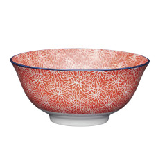 Миска Kitchen Craft RED FLORAL, керамика, диаметр 16 см, 500 мл