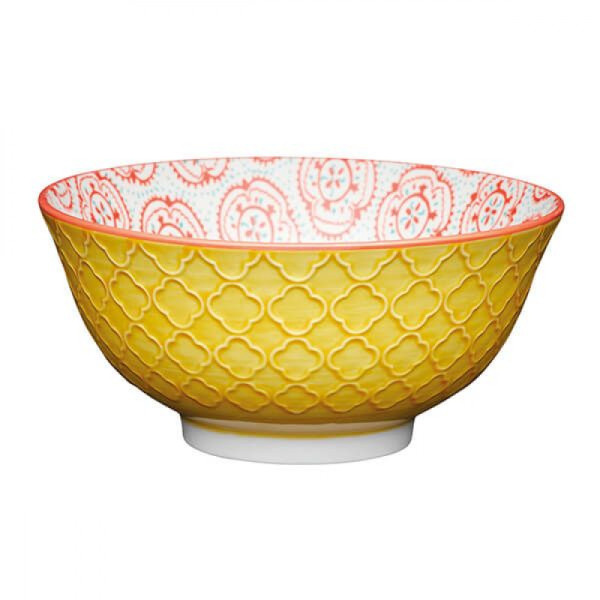 Миска Kitchen Craft YELLOW FLORAL, керамика, диаметр 16 см, 500 мл