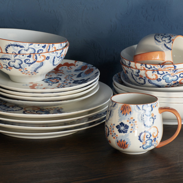 Набор блюд для мюсли CreativeTops Rococo Silk, фарфор, диаметр 16 см, 4 шт.