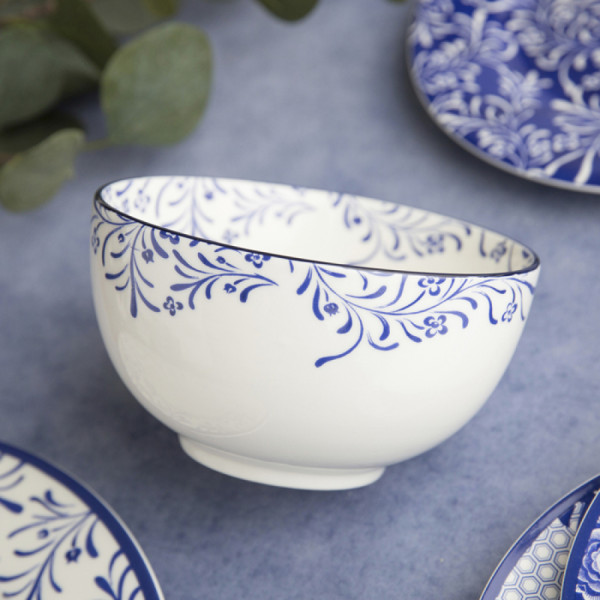 Тарелка для мюсли CreativeTops Floral Cole Collection, фарфор, диаметр 13,5 см