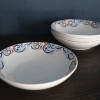 Набор тарелок для пасты CreativeTops Rococo Silk, фарфор, диаметр 22 см, 4 шт.