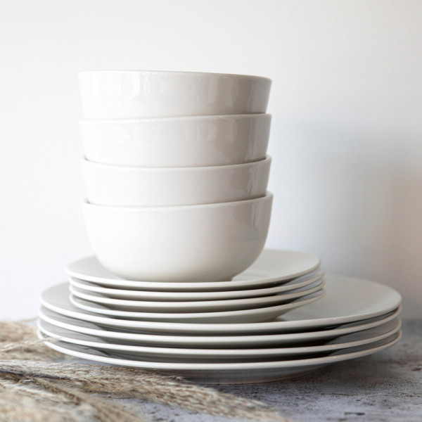 Pasta plate Mikasa Ridged, porcelain, diameter 29 cm