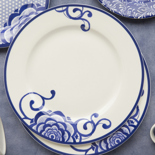 Тарелка обеденная CreativeTops Bold Floral Cole Collection, фарфор, диаметр 27 см