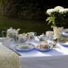 Тарелка обеденная London Pottery VISCRI MEADOW, керамика, слоновая кость/васильковый синий, диаметр 20 см