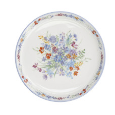 Тарелка обеденная London Pottery VISCRI MEADOW, керамика, слоновая кость/васильковый синий, диаметр 20 см