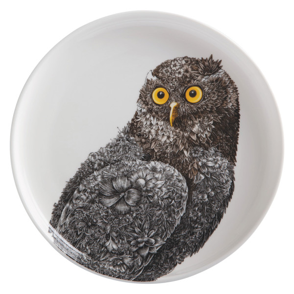 Dinner plate Maxwell Williams Owl MARINI FERLAZZO, porcelain, diameter 20 cm