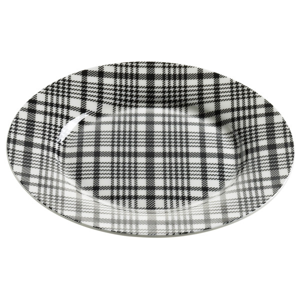Тарелка обеденная Maxwell Williams TARTAN ART DECO, фарфор, диаметр 20 см