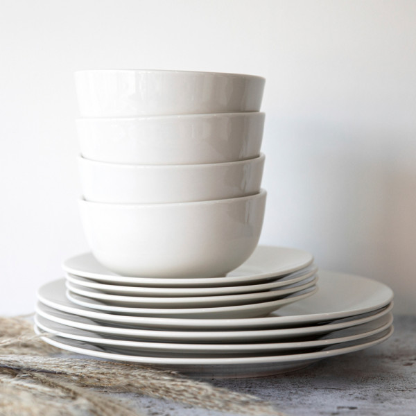 Mikasa Ridged dinner plate, porcelain, diameter 29 cm