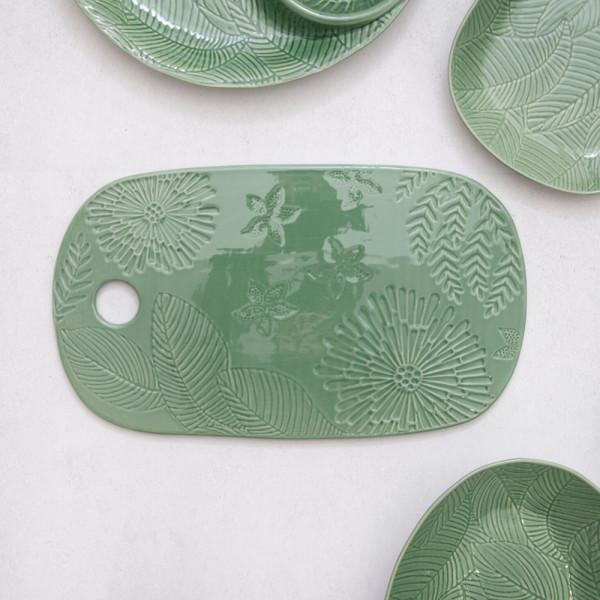 Serving plate Maxwell Williams Panama Maxwell Williams, green, ceramic, 40 x 23 cm