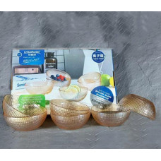 Set of salad bowls 6 pcs AMBER 320 ml SNT Ukraine