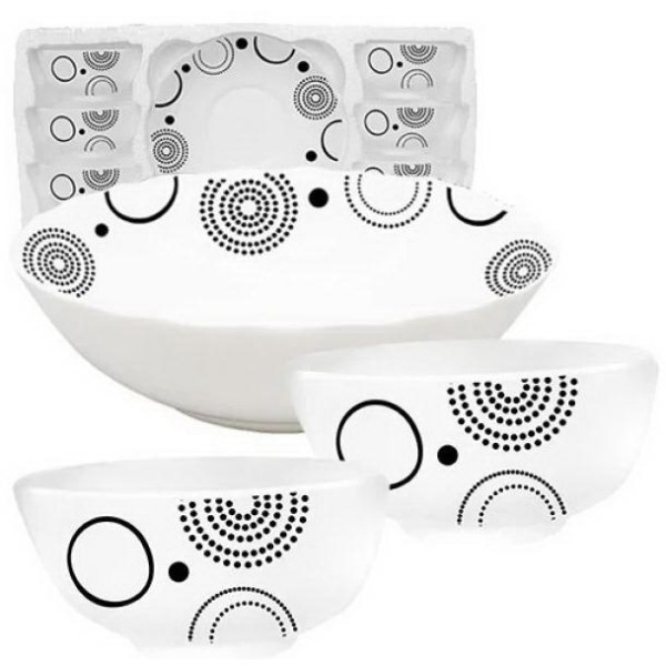 A set of salad bowls 7 pcs (1 pcs-8, 6 pcs-4.5) Abstraction SNT Ukraine