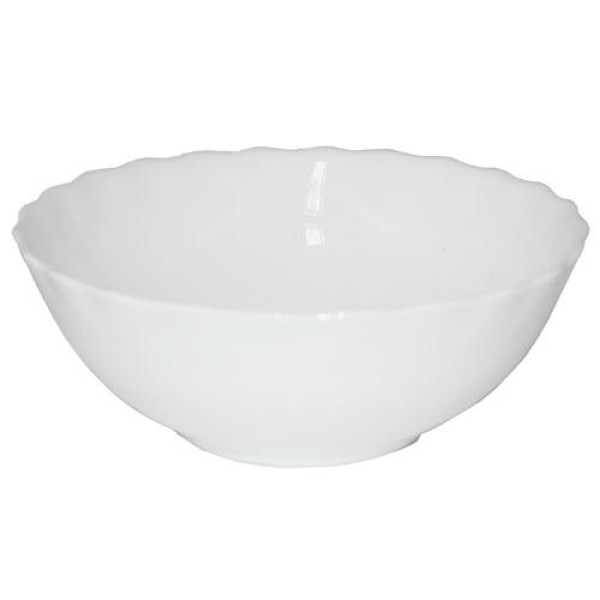 White salad bowl 8 D1 SNT Ukraine