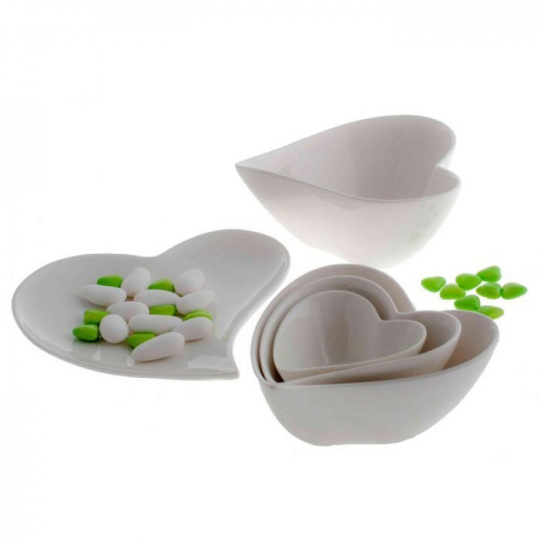 Салатница Maxwell Williams WHITE BASICS HEART фарфоровая, 12 х 12 х 6 см, 170 мл