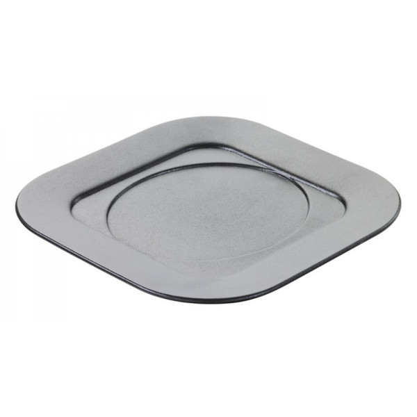 A square stand for a Revol cocotte, black, 17 x 175 x 1.5 cm