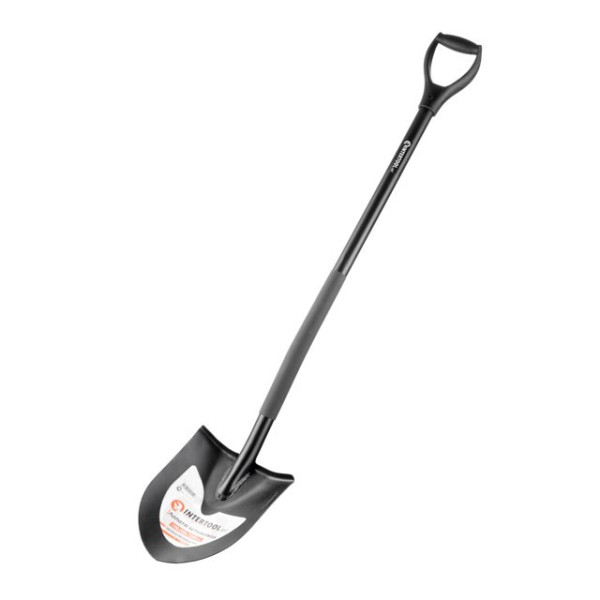 Лопата штыковая, металлическая ручка, 198х288х1200 мм Intertool FT-2011