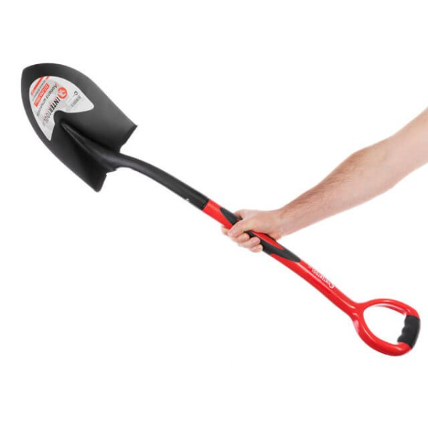 Лопата штыковая, ручка из фибергласа, 217х290х1050 мм Intertool FT-2013