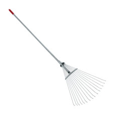 Fan rake 15 rods, metal handle, adjustable working surface width (30-50 cm) Intertool FT-3004