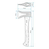 Колун кованый 1000 г, ручка из фибергласа Intertool HT-0274