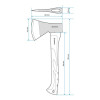 Топор 800 г, ручка из фибергласа Intertool HT-0262