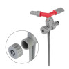 Дождевальное устройство круговой вращающейся головкой на колу. PP, ABS, Zinc alloy Intertool GE-0055