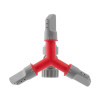 Дождевальное устройство круговой вращающейся головкой на колу. PP, ABS, Zinc alloy Intertool GE-0055