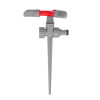 Дождевальное устройство круговой вращающейся головкой на колу. PP, ABS, Zinc alloy Intertool GE-0055