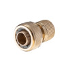 Brass connector with aquastop 1/2 for hose 3/4 STORM Intertool GE-1217