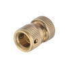 Brass connector with aquastop 1/2 for hose 3/4 STORM Intertool GE-1217