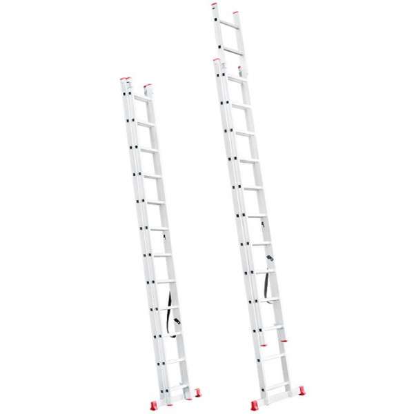 Aluminum ladder, 2-section, universal, folding, 2*12 steps, 5.9 m Intertool LT-0212
